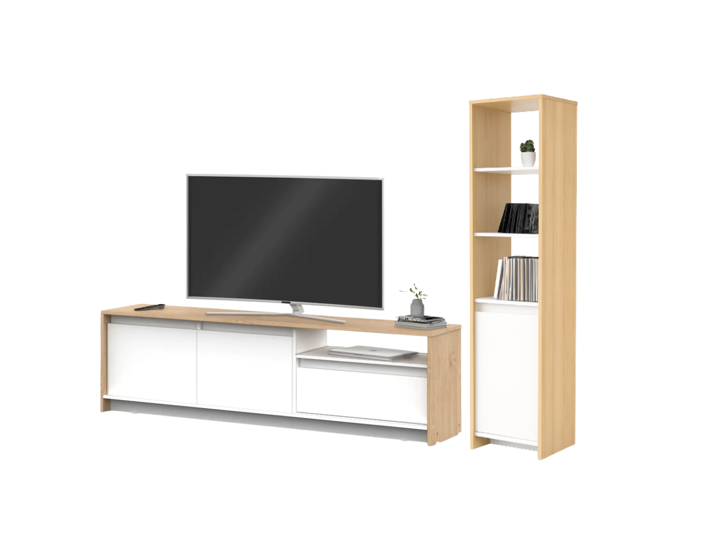 Combo Niza - Rack 1.80 + Módulo 1.80 Mts Blanco