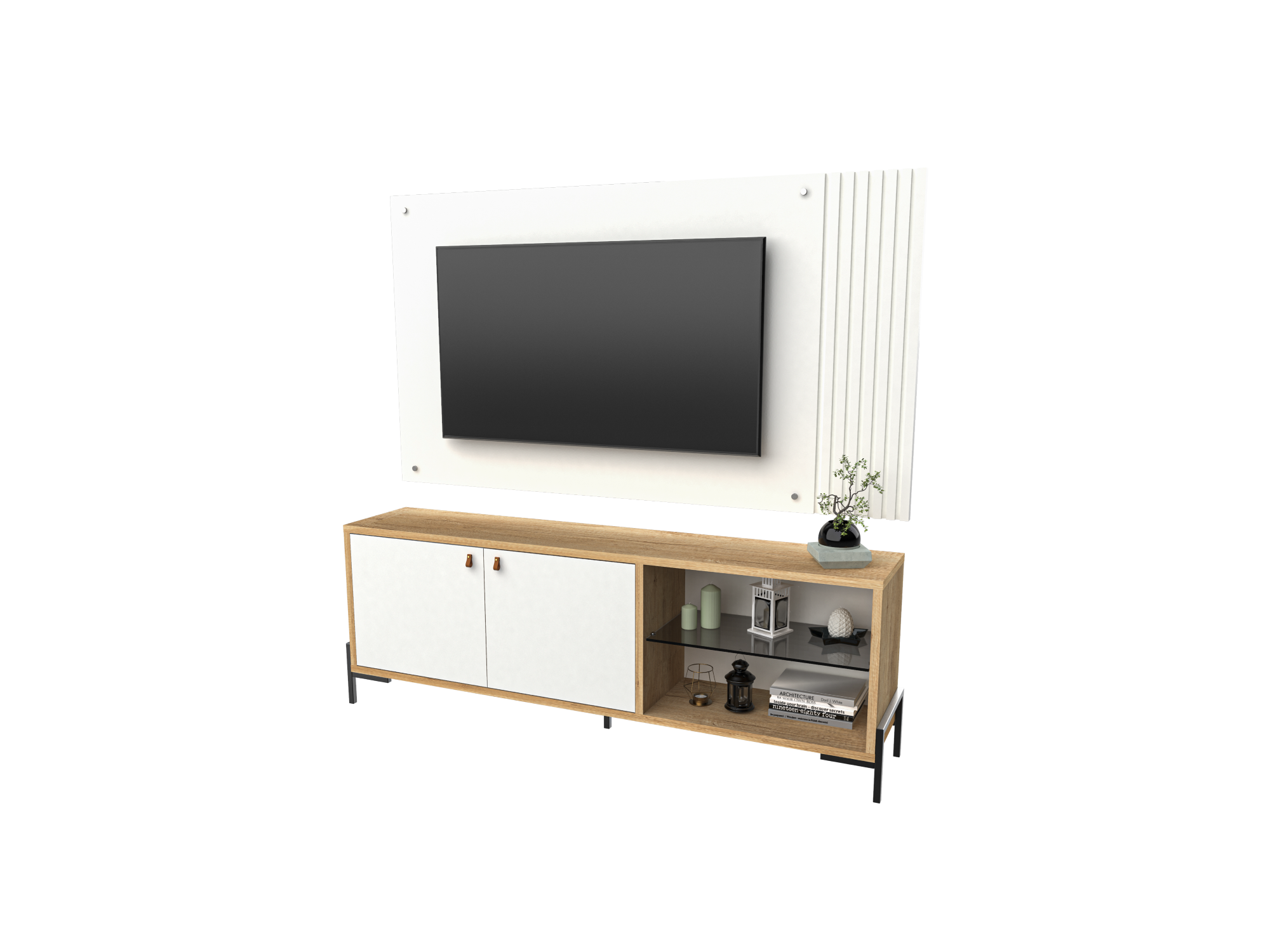 Rack + Panel Varillado 65"