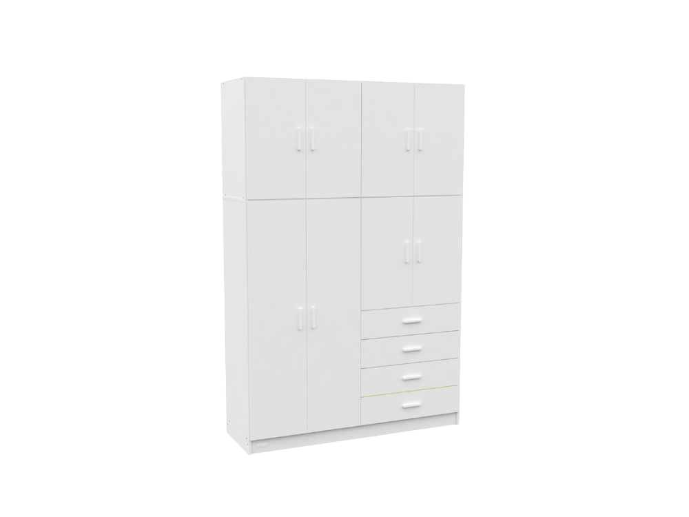 Placard Dakar 8 Puertas 1.40 Mts - Blanco