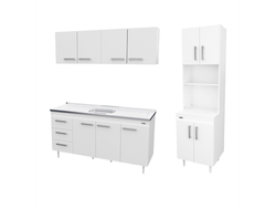 Combo Bacha Simple Blanco 1.60 Mts + Columna Auxiliar