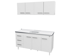Combo Mosconi 1.60 Mts Blanco Bacha Central