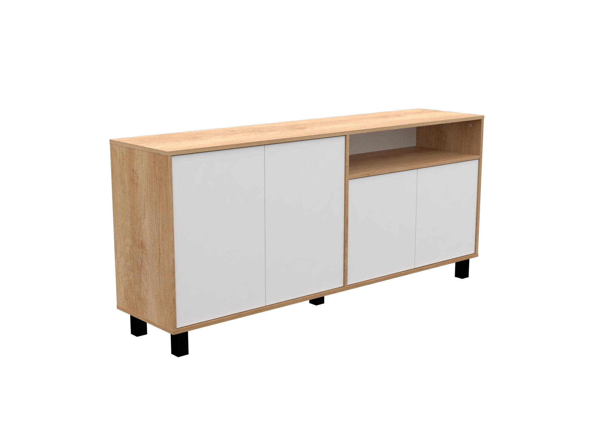 Vajillero Door 170 - Bambu /Blanco