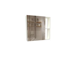 Alacena para baño 0.60 con espejo Blanco