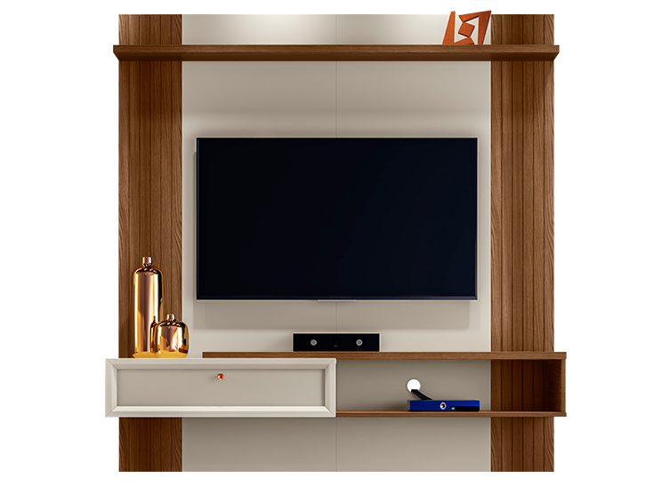 Panel Pitanga TV 60" Freijo / Off White