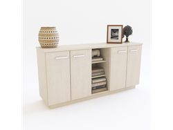 Bahiut 4 puertas 1.60 Mts Fineline Crema