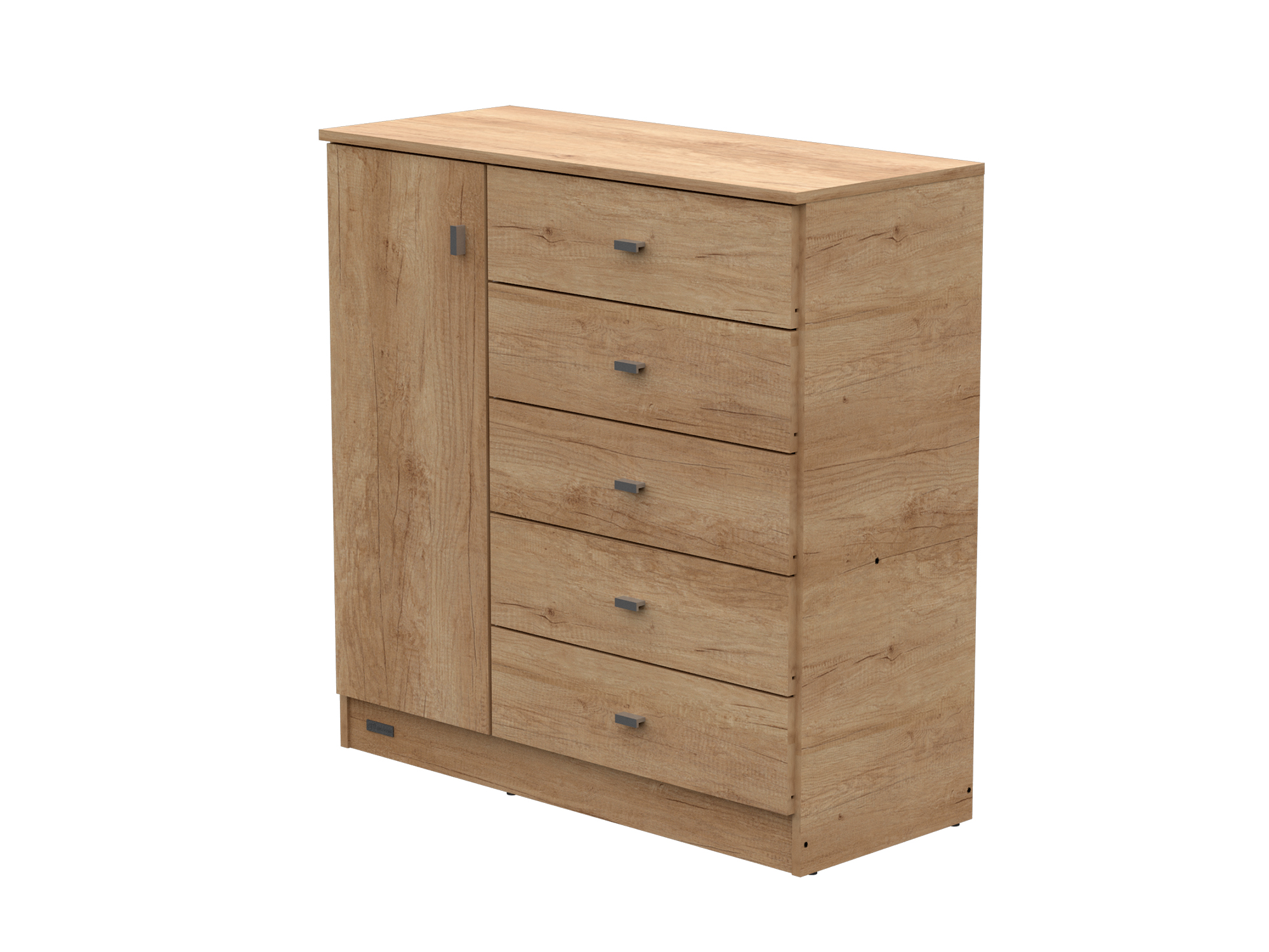 Comoda Pack 5 Cajones Bambú