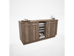 Bahiut 4 puertas 1.60 Mts Roble Nebraska Gris