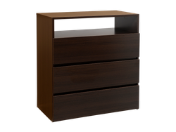 Comoda Con 3 Cajones Wengue 0.85 Mts