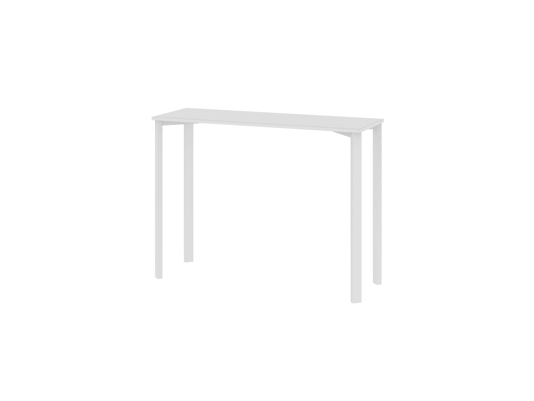 Barra Desayunadora Milano Tapa blanca / Base Blanca