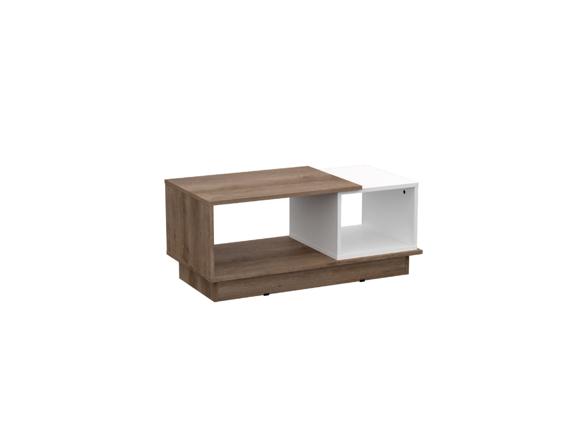 Mesa de Centro Milenial - Nebraska Grei / Blanco