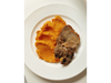 MILANESA DE VACA CON PURE DE ZAPALLO