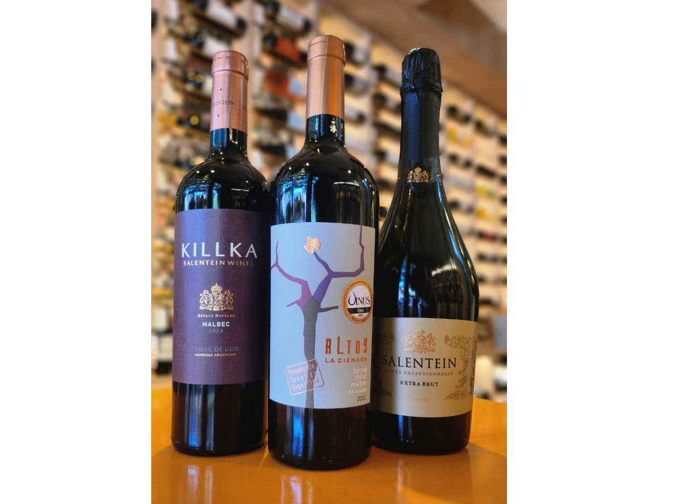 Combo 3: Altos La Ciénaga Trivarietal + Salentein Extra Brut + KILLKA