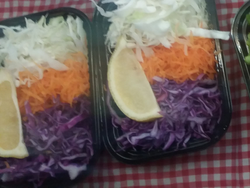 Repollo colorado zanahoria tomate