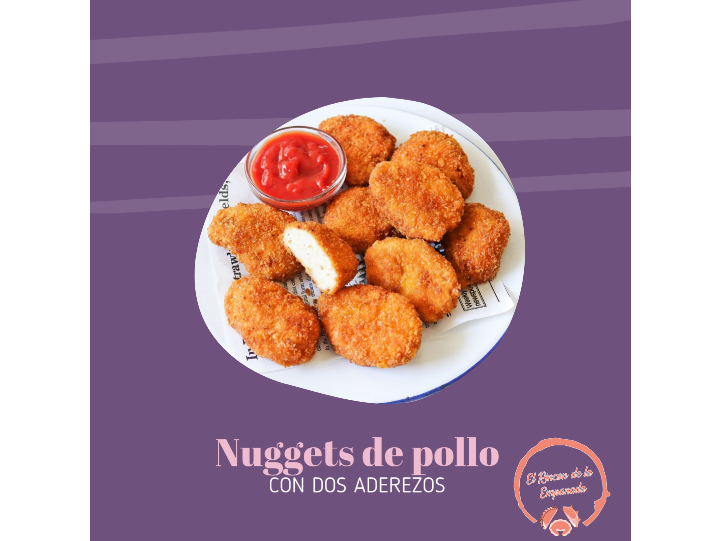 Nugges  (300g) con dos aderezos