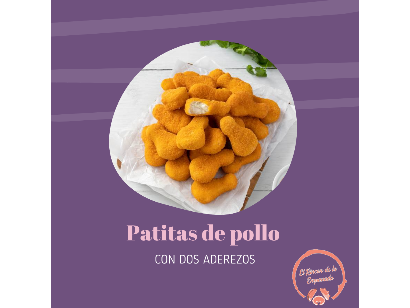 Patitas de pollo (300g)con dos aderesos