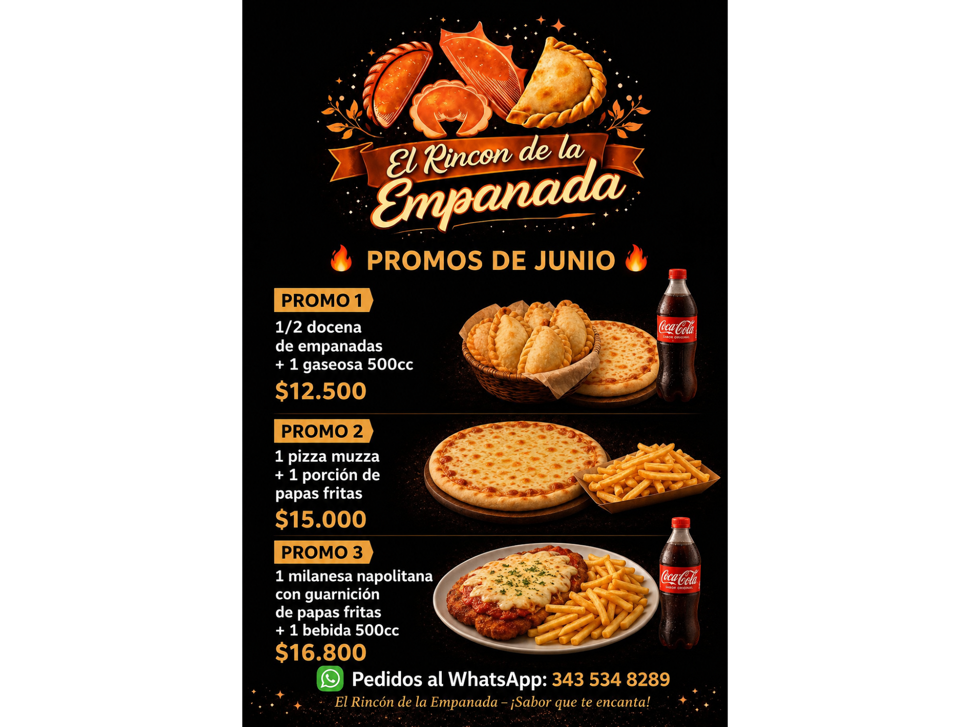 Promo 3 (1 napo + 1 bebida)