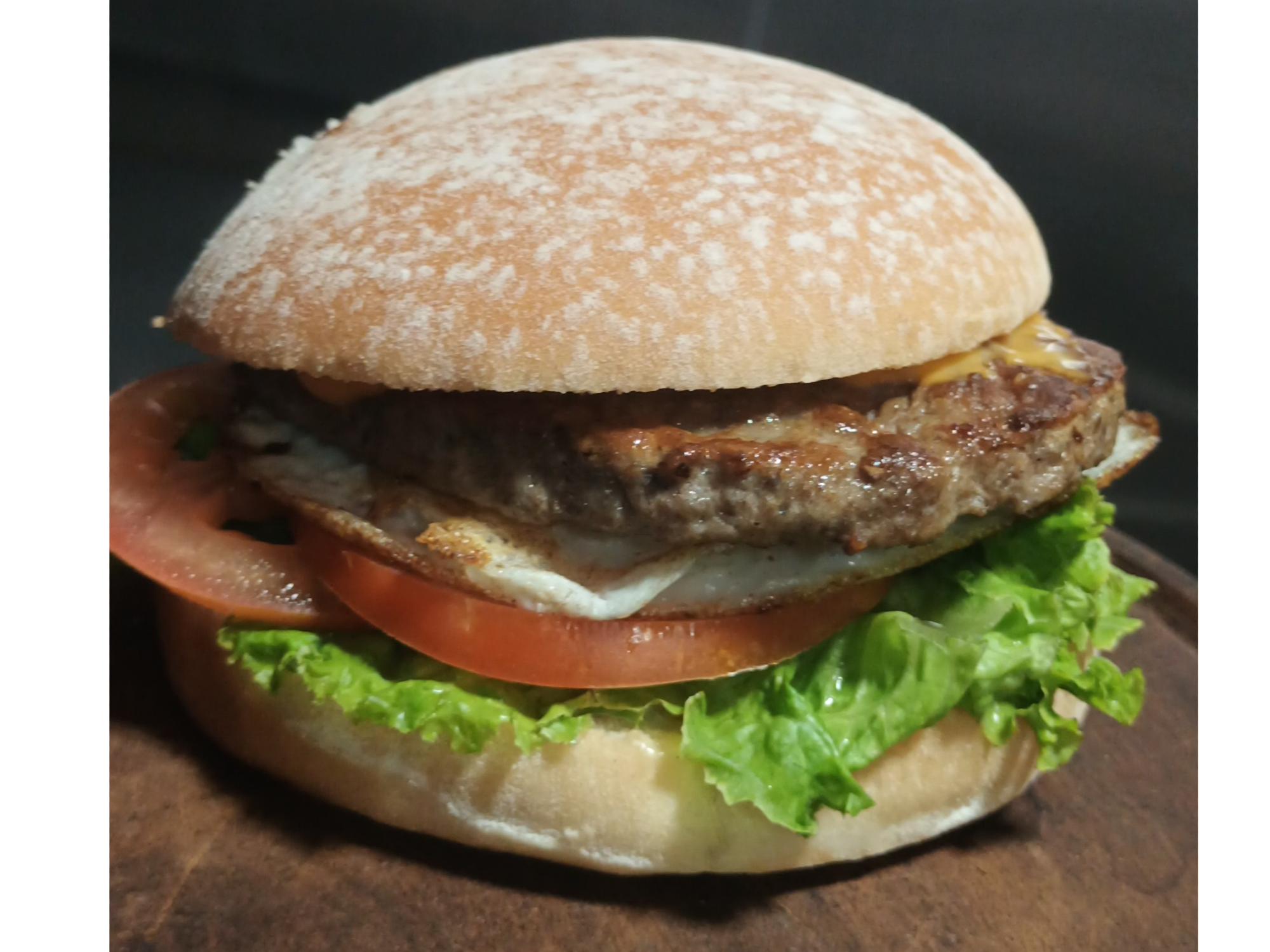 Hamburguesa El Rincón c/ guarnición de papas