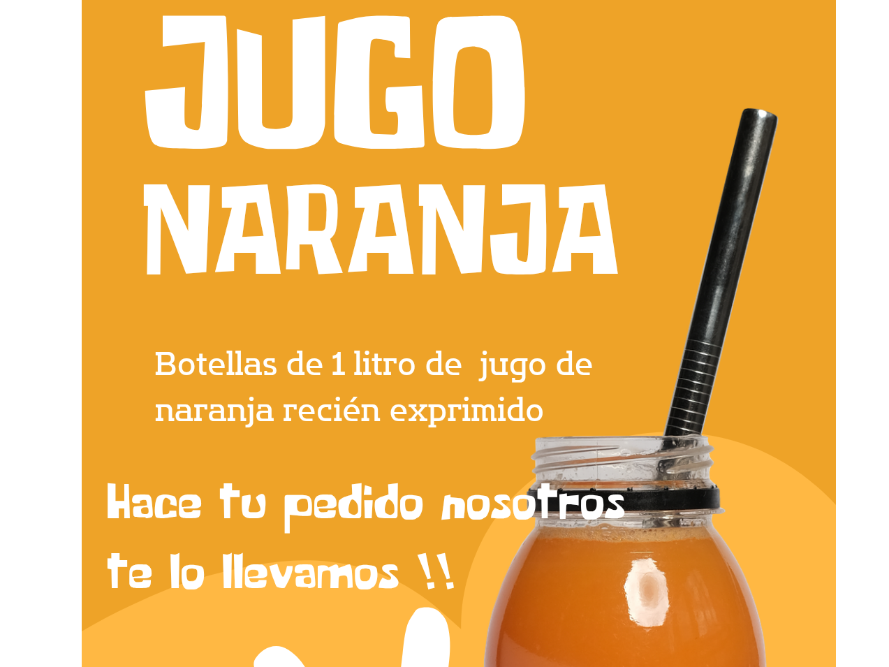 Jugo de naranja 🍊1 litro