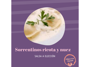 Sorrentinos ricota y nuez de El rincon de la empanada