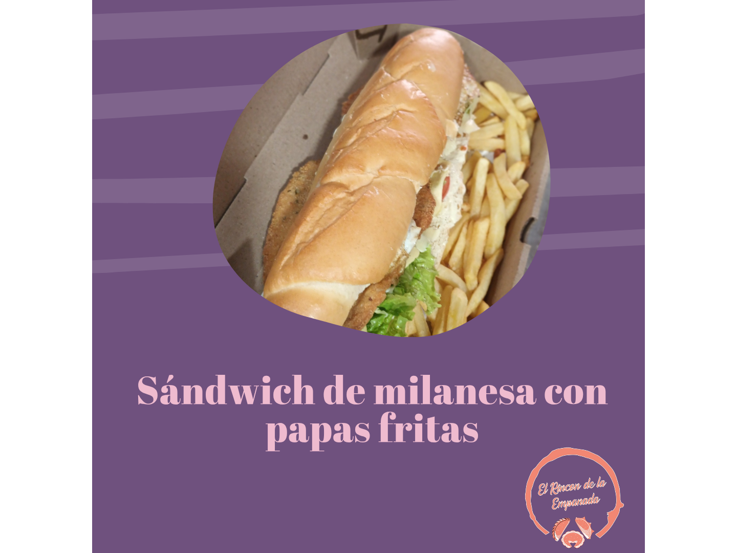 Sándwich de milanesa c/ guarnición