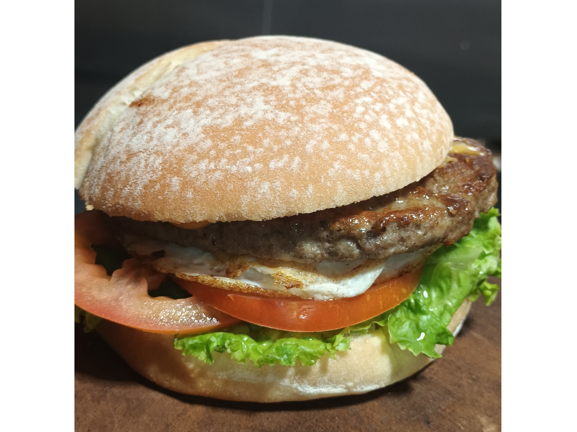 Hamburguesa completa c/guarnición