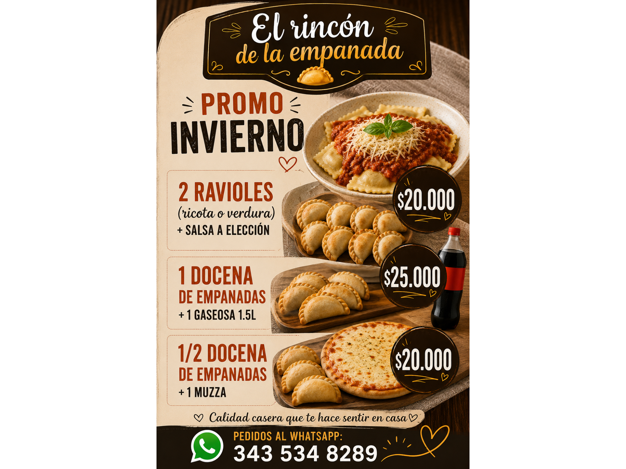 Promo 3 (1/2 doc+ 1 pizza)