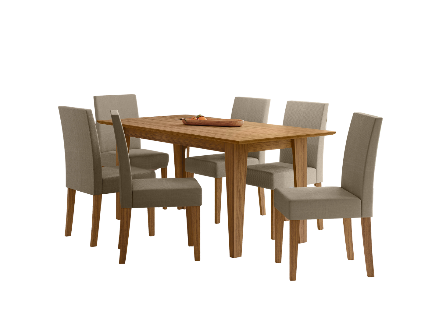 Juego Comedor de Mesa Liz 1.60 Mts + 6 Sillas Jose Carvalho