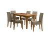 Juego Comedor de Mesa Liz 1.60 Mts + 6 Sillas Jose Carvalho