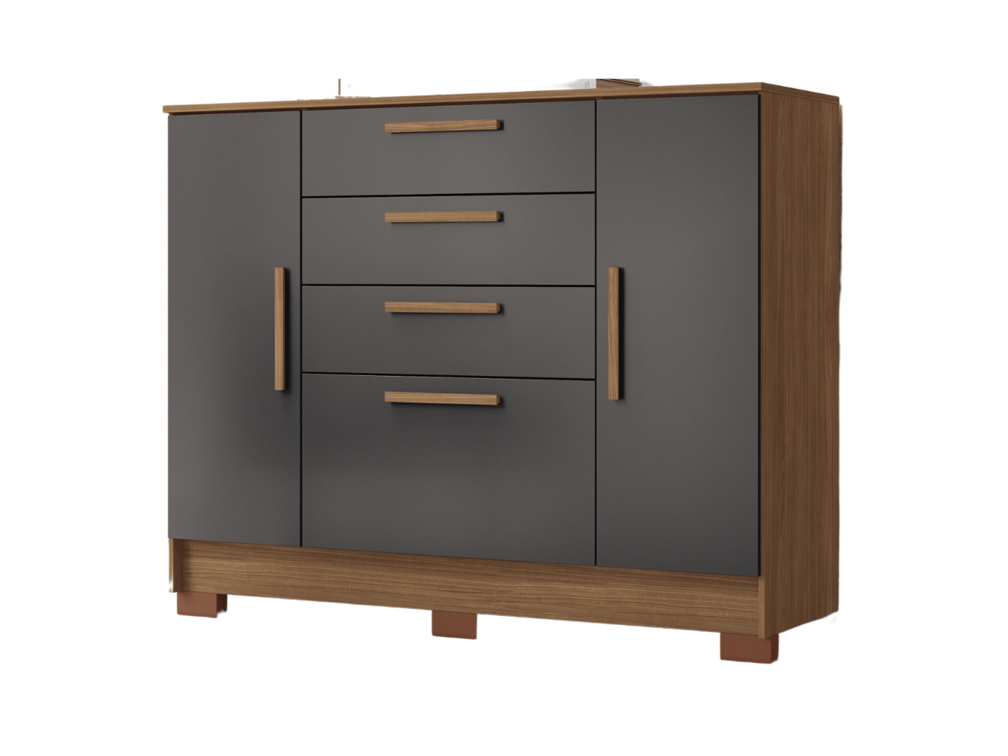 Comoda Pinhais 1.30 Mts Jatoba / Grafito