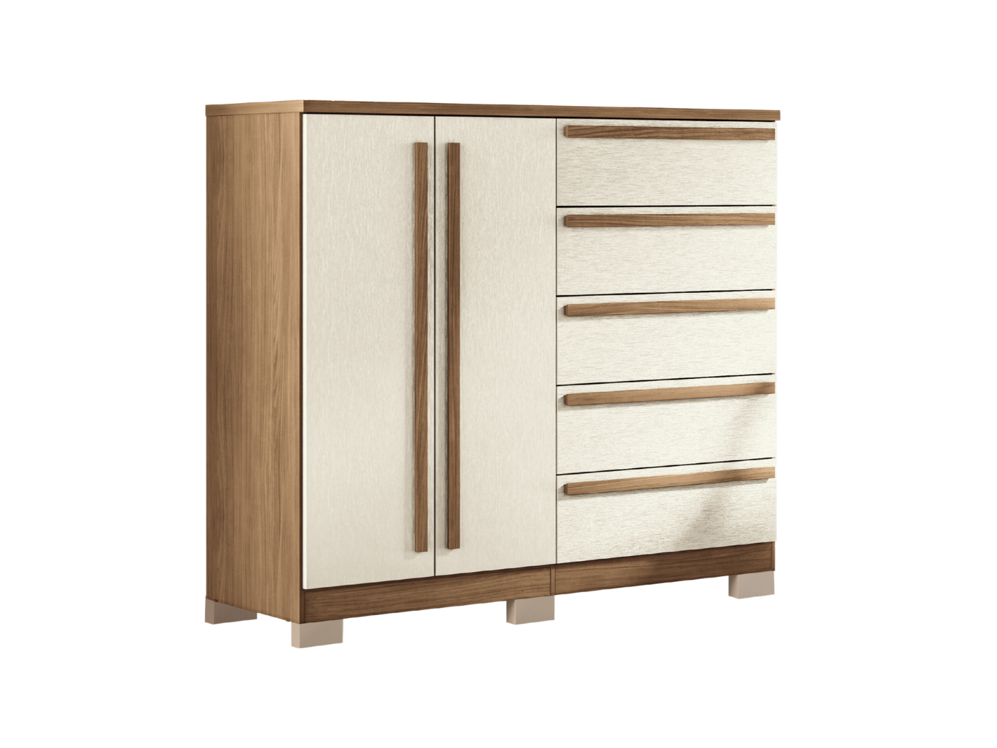Comoda Malaga 1.30 Mts Jatoba / Arena