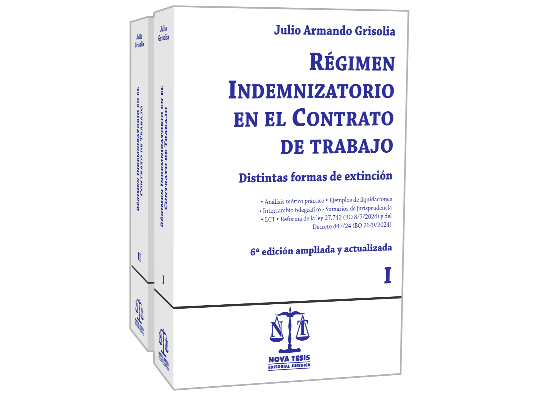 REGIMEN INDEMNIZATORIO EN EL CONTRATO DE TRABAJO 2 tomos