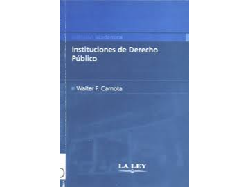 INSTITUCIONES DE DERECHO PUBLICO.