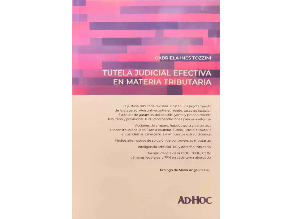 TUTELA JUDICIAL EFECTIVA EN MATERIA TRIBUTARIA. -
