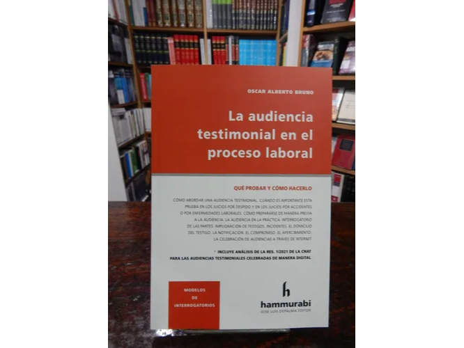 LA AUDIENCIA TESTIMONIAL EN EL PROCESO LABORAL