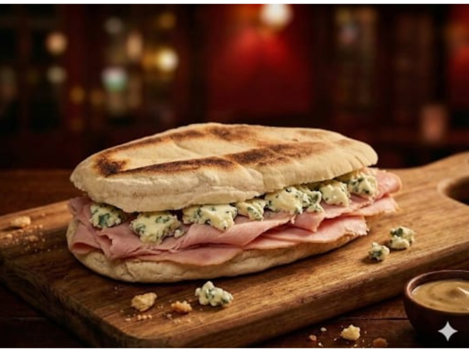 JAMON COCIDO PREMIUM, QUESO TYBO ROQUEFORT Y NUECES XL