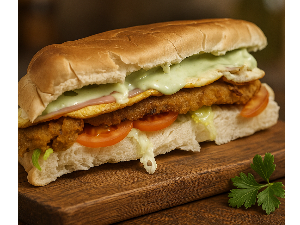 Sandwich de milanesa completo de ENTREMÉS