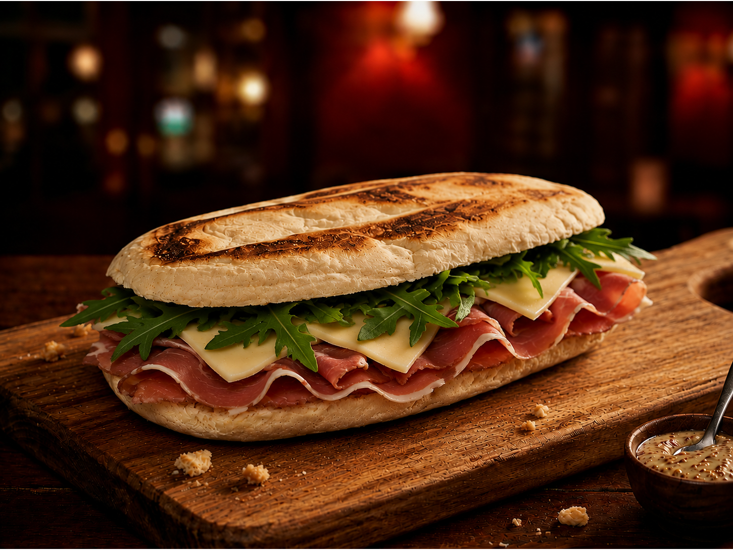 JAMON CRUDO Y RUCULA XL