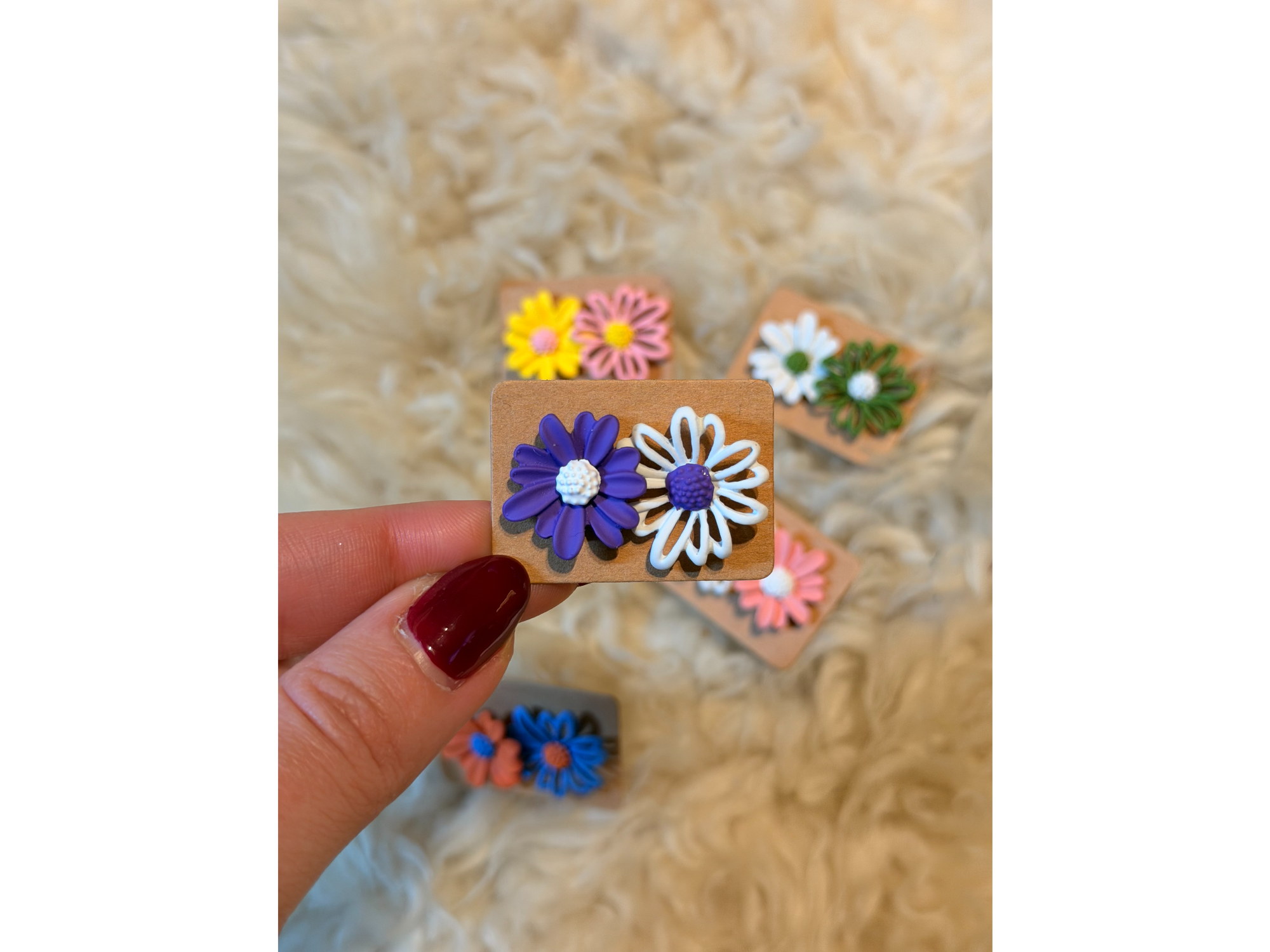 Aros Margarita Violeta