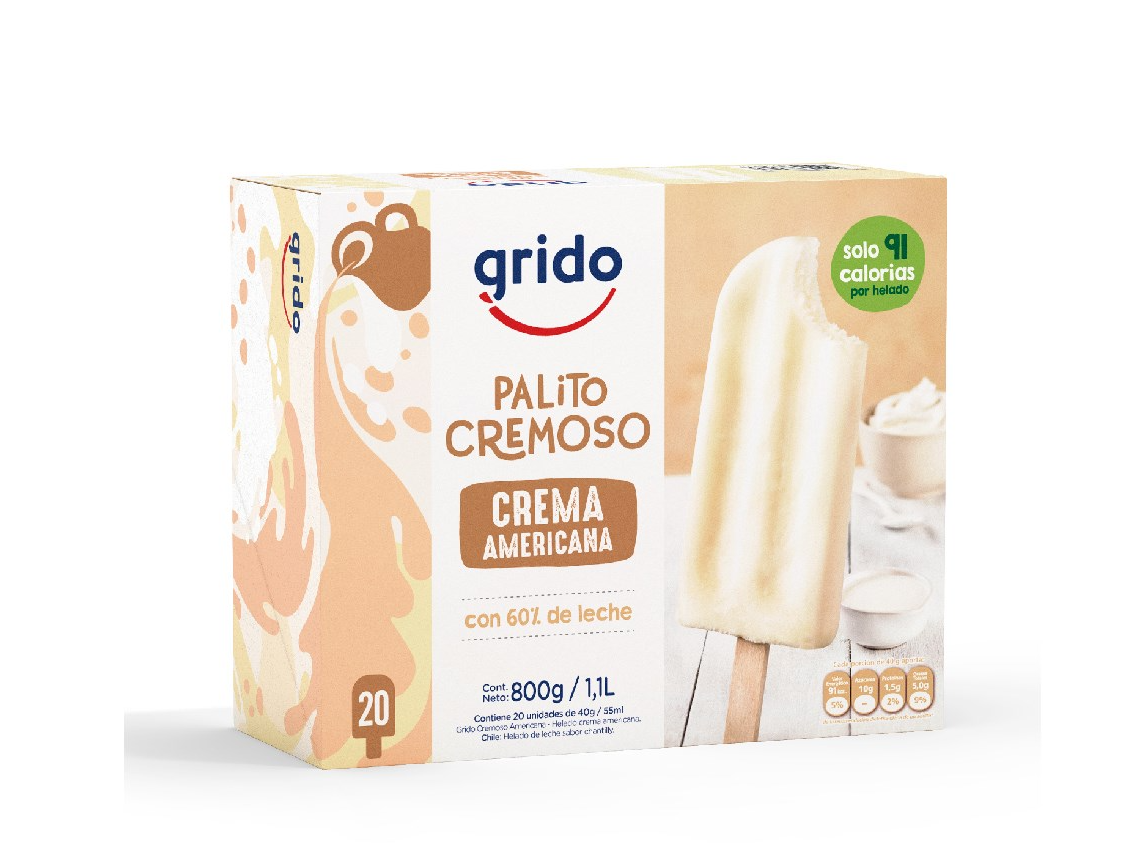 caja palito de crema americana x10 unidades