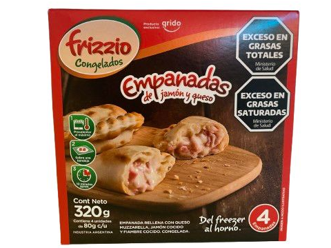 Empandas de Jamon y Queso x 4 unidades
