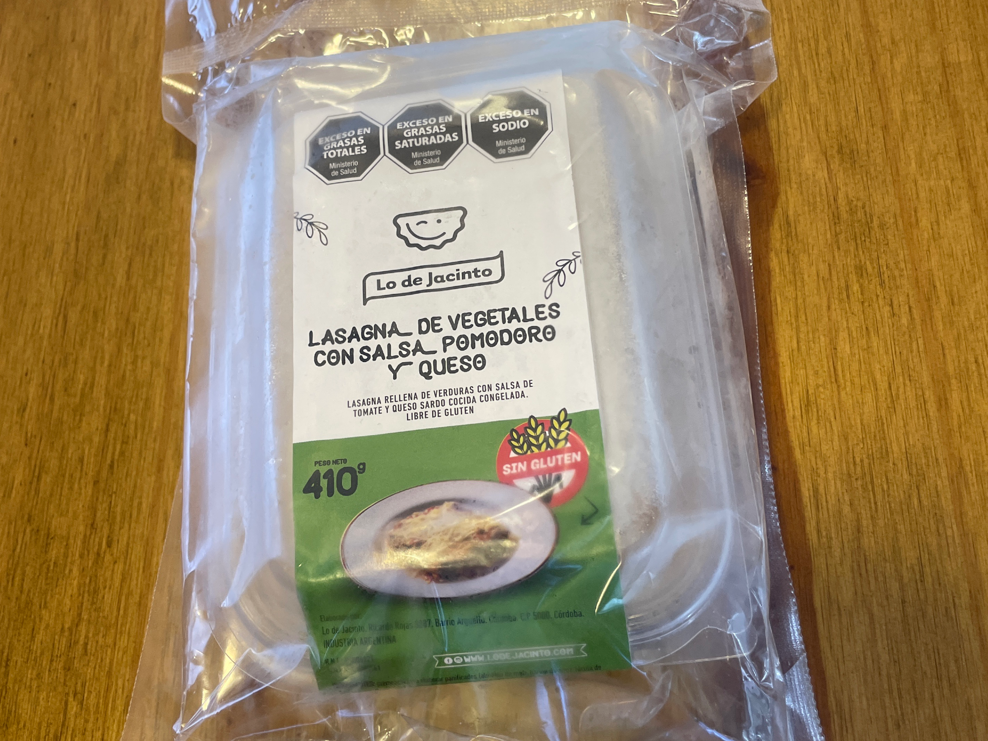 Lasagna de vegetales