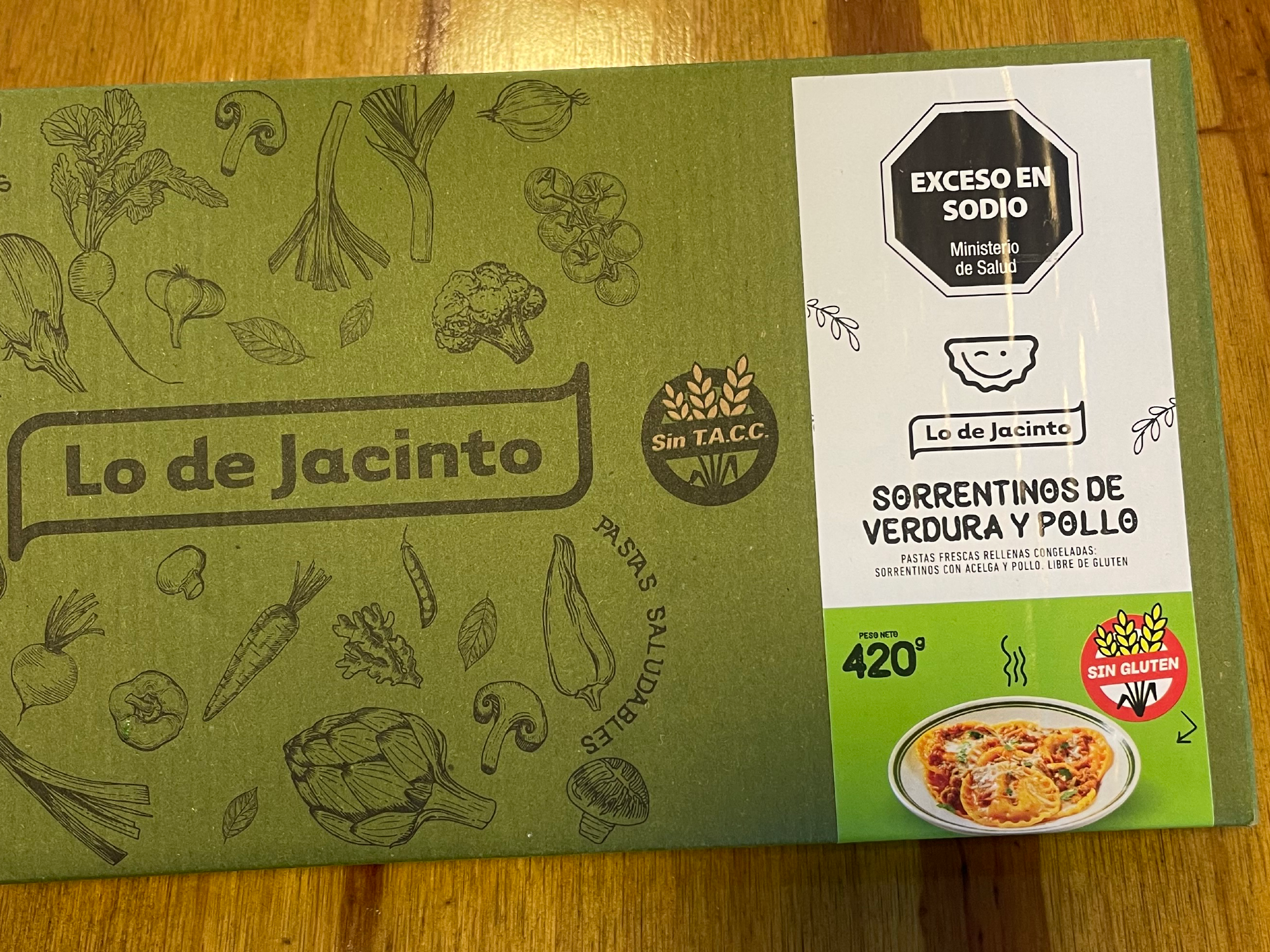 SORRENTINO DE VERDURA Y POLLO