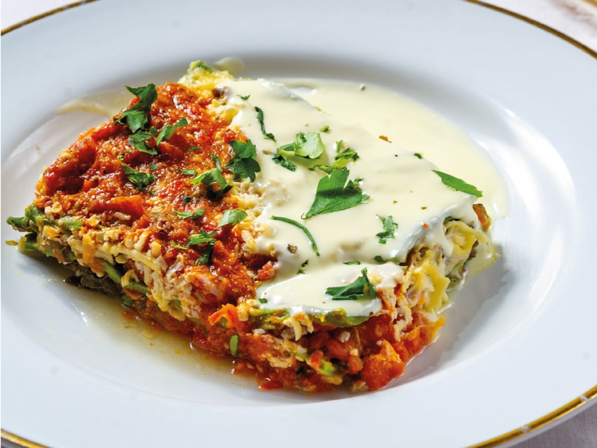 Menú Lasagna