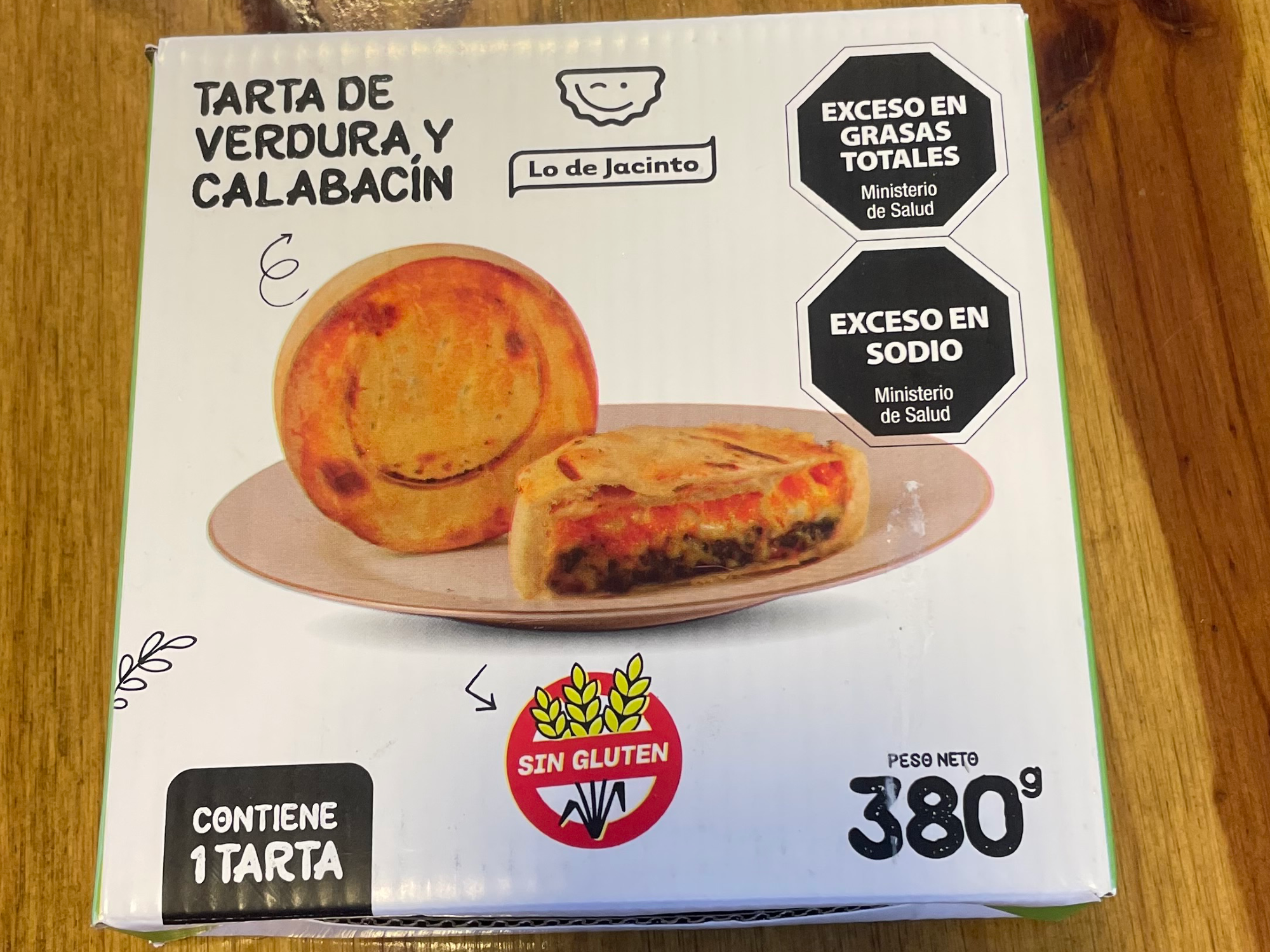 TARTA DE VERDURAS Y CALABACÍN