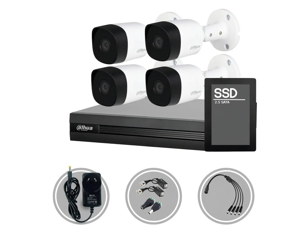 Cámara tradicional Dahua kit x 4