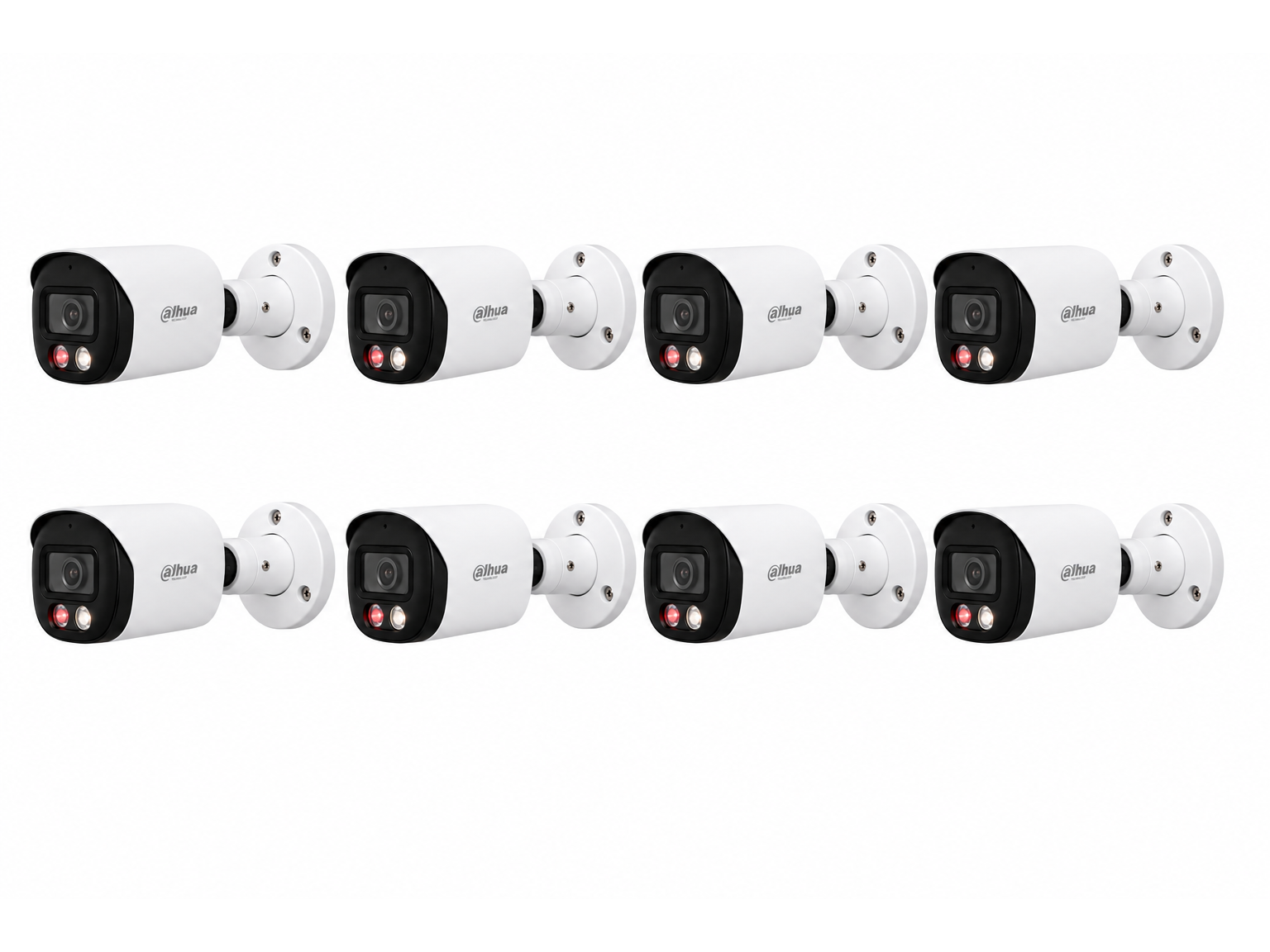 Cámaras Dahua 2MP Smart Bullet Kit x 8