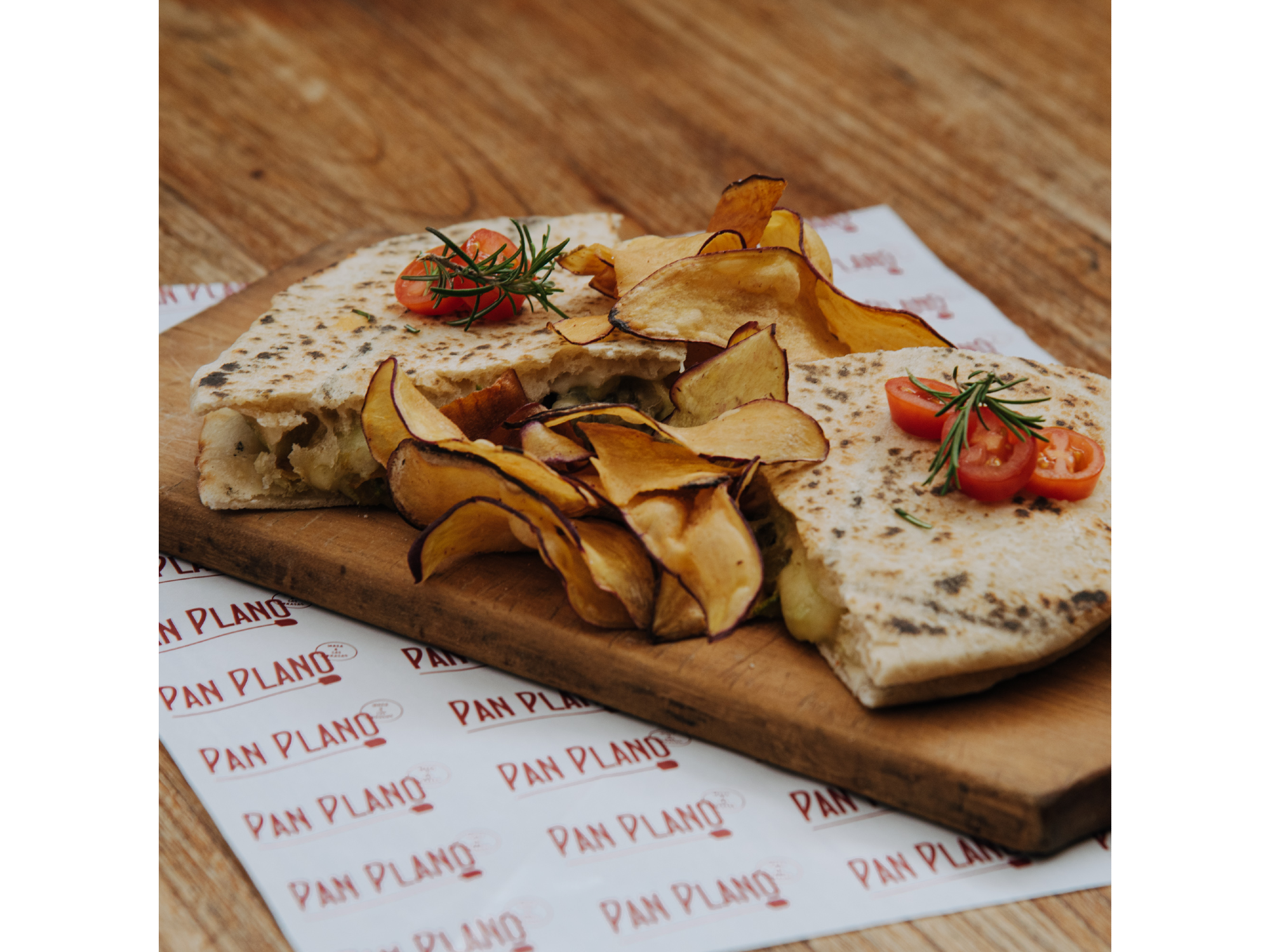 Piadina de Vegetales Salteados