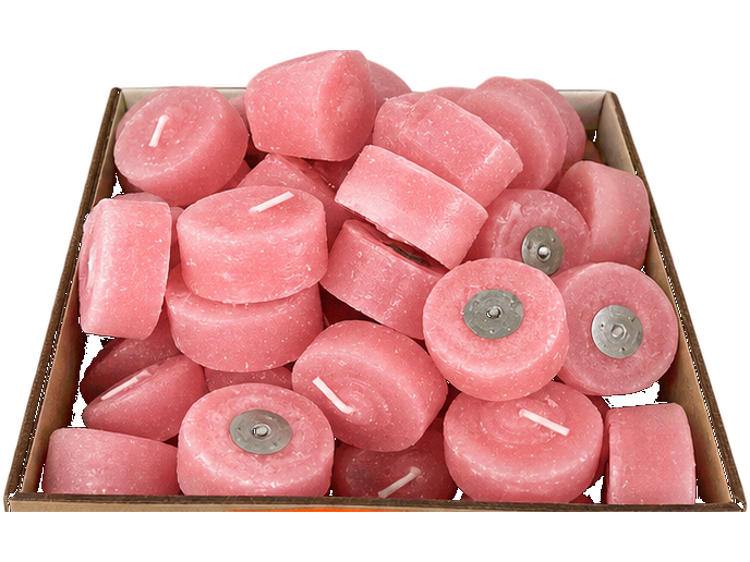 Vela  de noche rosa