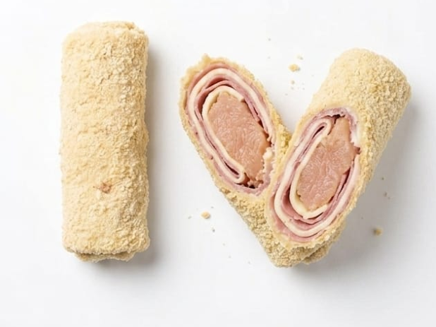 Rollitos de Jamón, Queso + Pollo