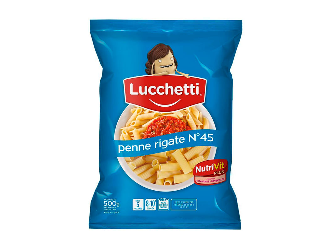 Fideos Lucchetti Penne Riggate 500g